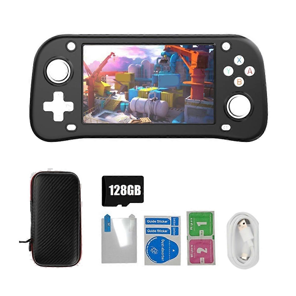 XF43 Retro Handheld Game Console 128G 4,3 Polegadas IPS Tela Open Source Linux Game Player RK3128 Pocket Video Player A