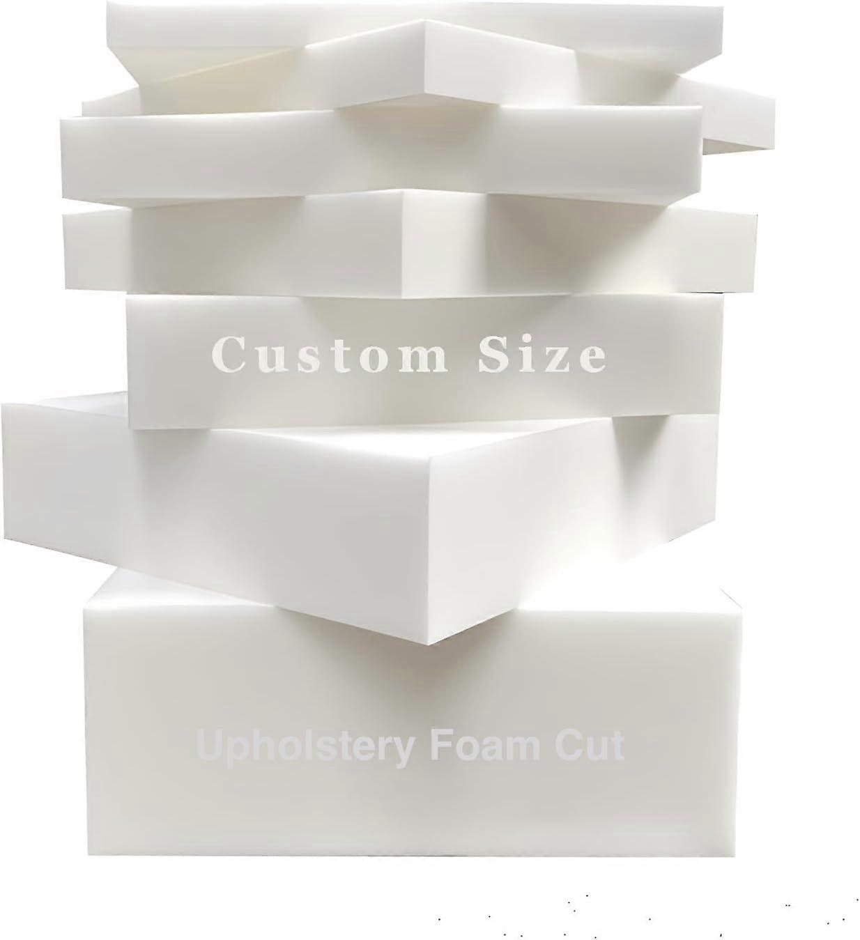 Upholstery Foam Custom Size Density Padding Sheet 14x14x2 In, CutToSize for Cushions, Sofa, Beds, Indoor/Outdoor