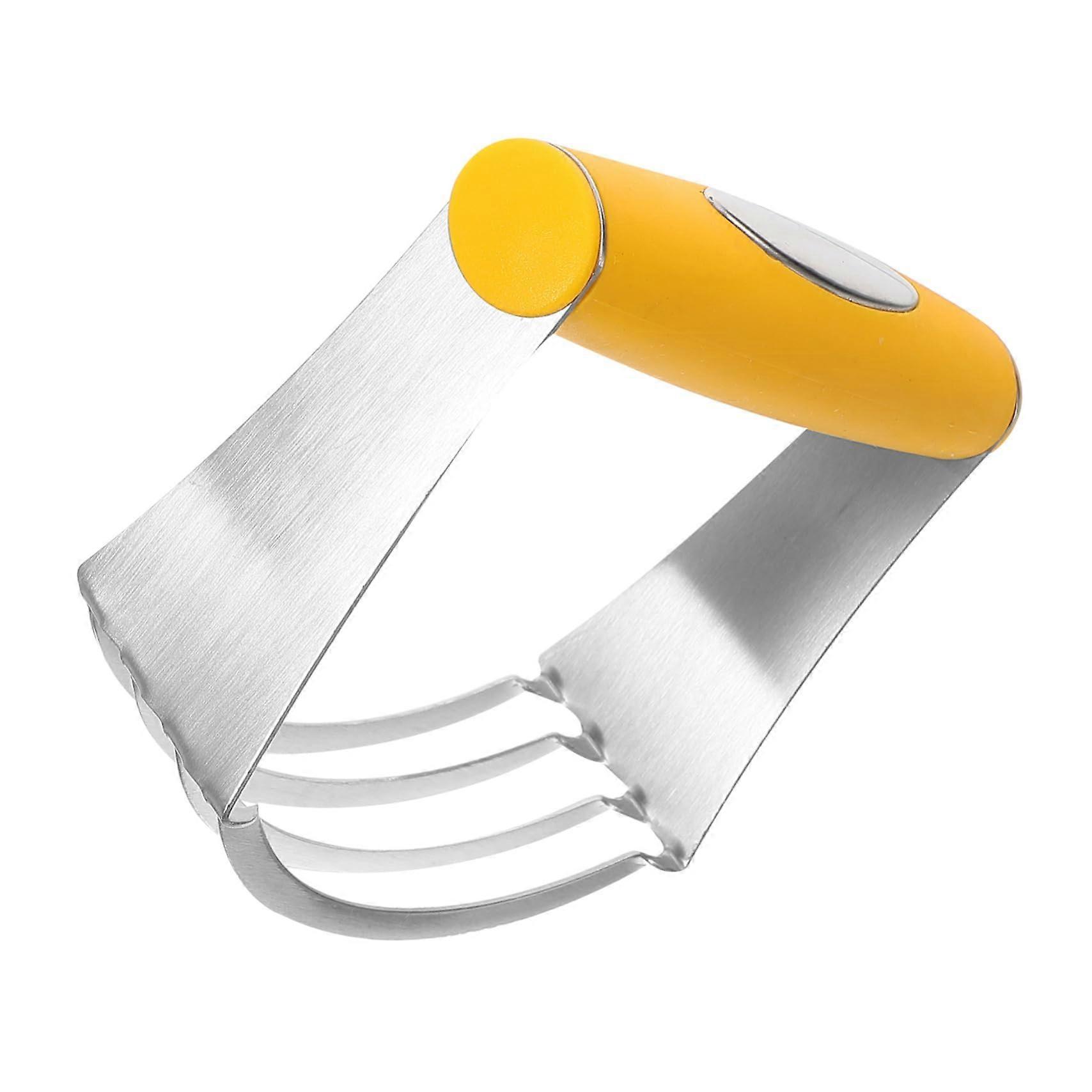 Stainless Steel Pastry Cutter with Ergonomic Comfort Grip for Precise Dough Mixing and Baking