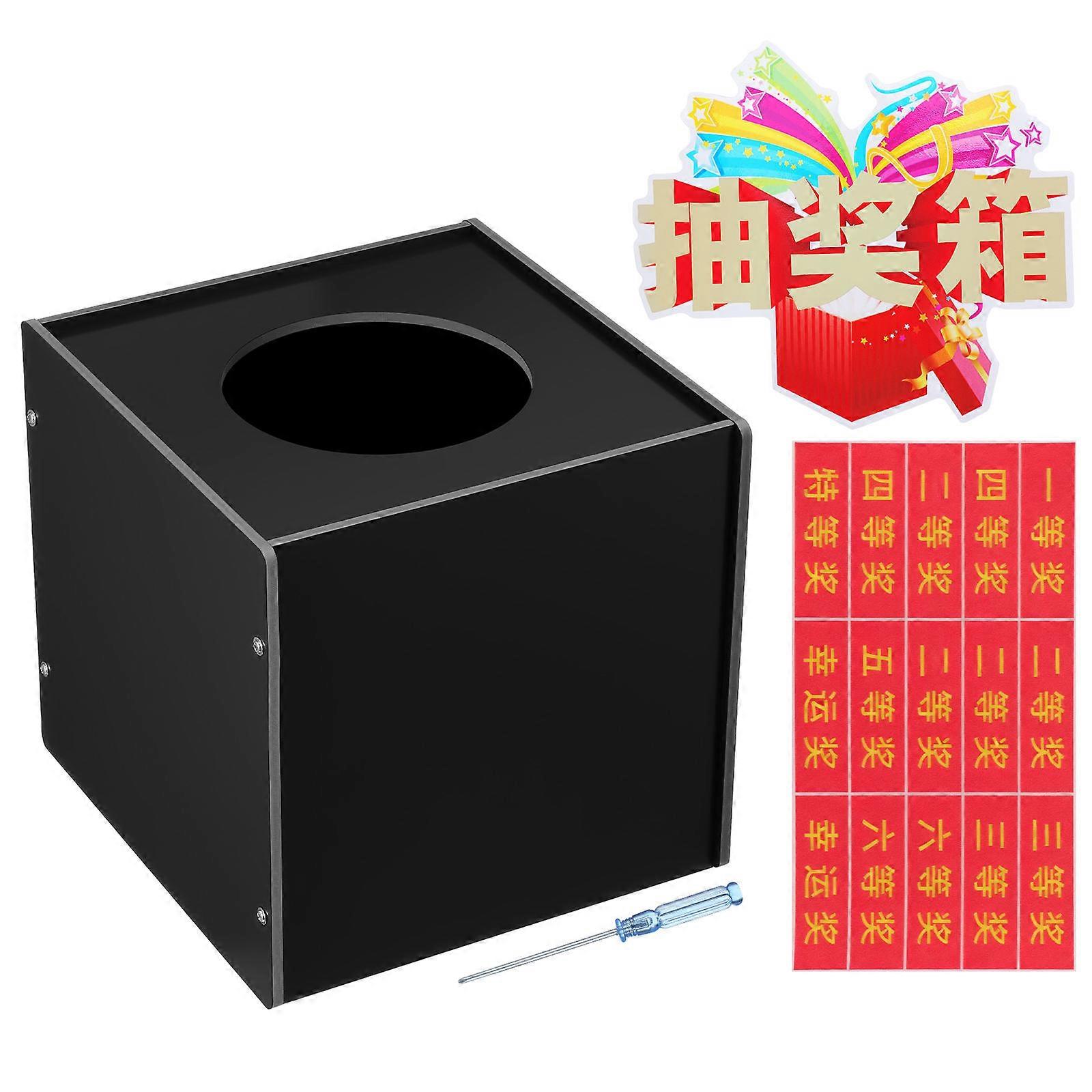 Voting Boxes Box For Birthdays Black 21.00X20.00X19.00CM Security 1Set