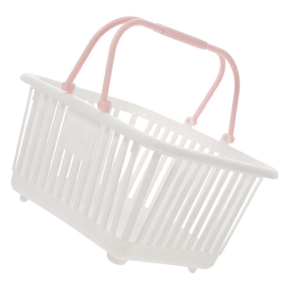 Small Plastic Stackable Basket with Handles for Storage Use