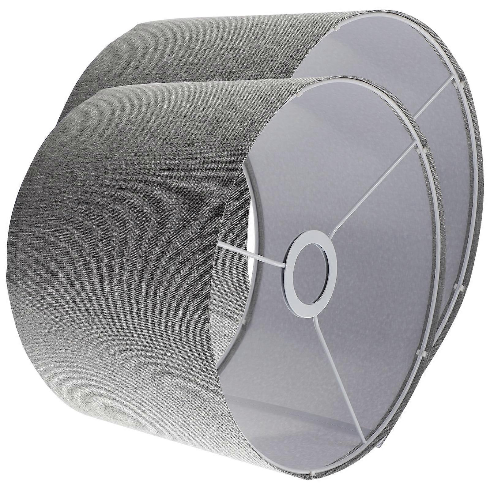 2 Pcs Linen Fabric Table Decor Wall Light Decor Lamp Accessory Linen Medium Drum Lamp Replacement Lamp Shade