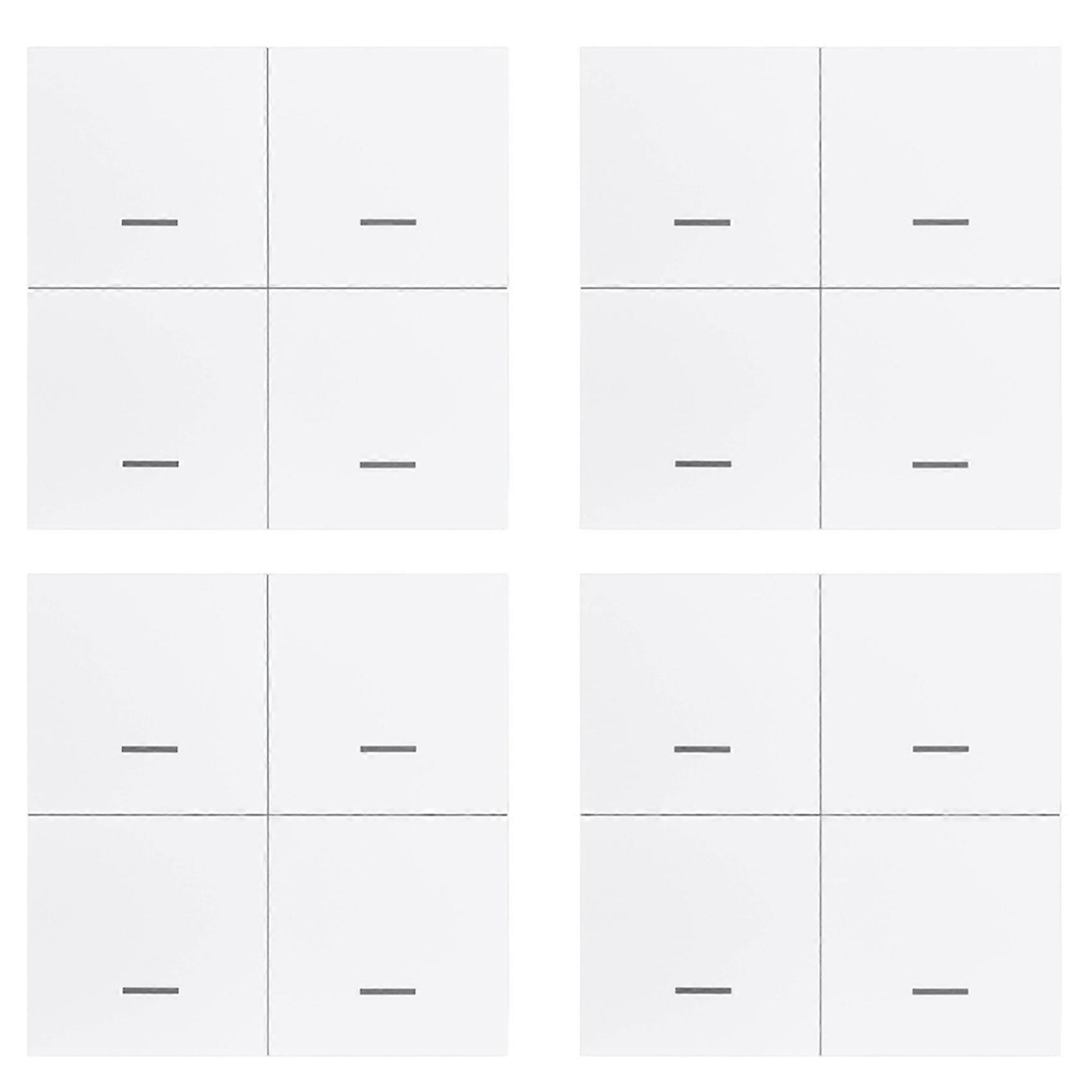 4X Tuya ZigBee Smart Scene Switch 4 Gang Smart Switch 12 Scene Switch Push Button Controller Supports Home Assistant