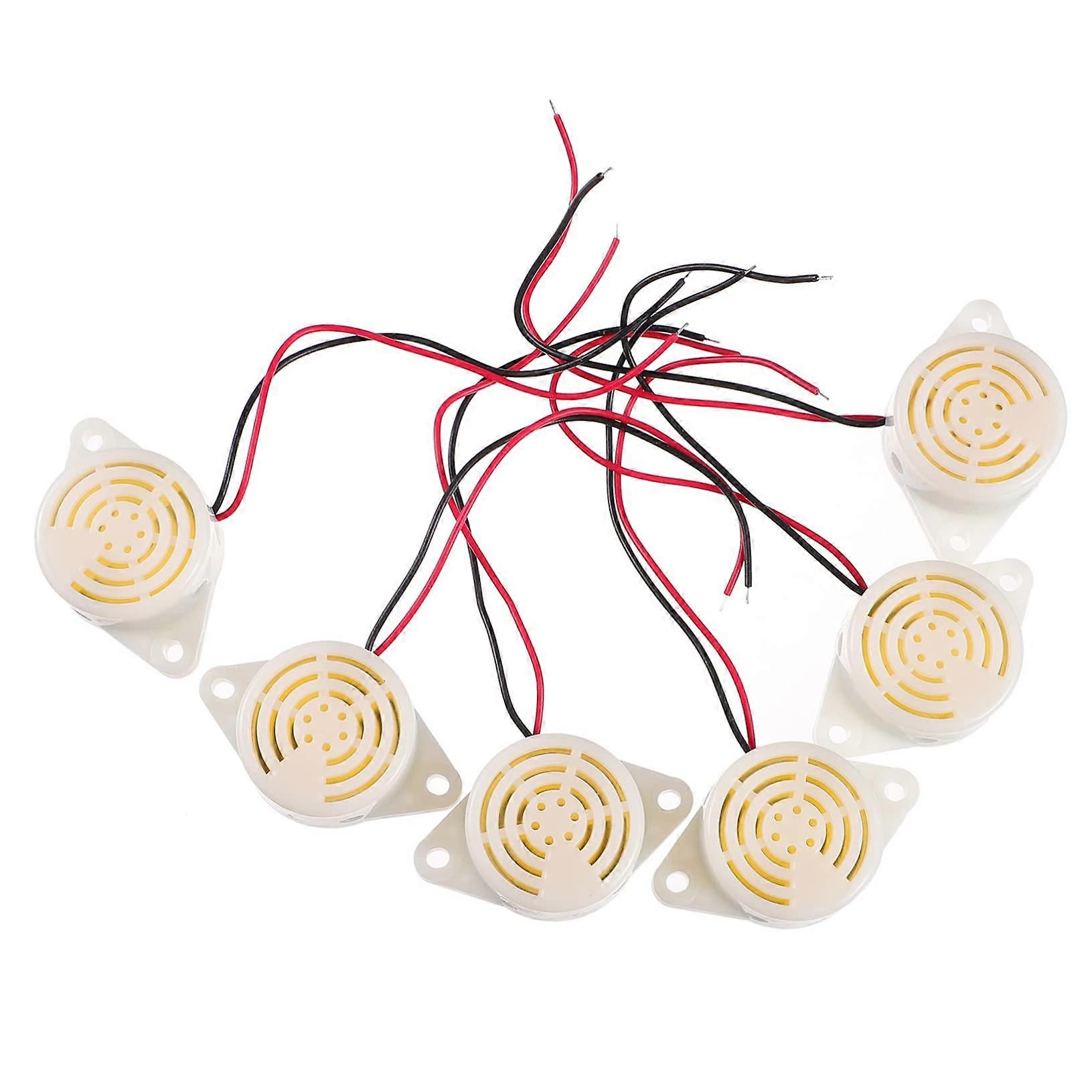 6pcs Active Piezoelectric Buzzer 3V24V Electronic Alarm Module for DIY Projects 4.8x3cm