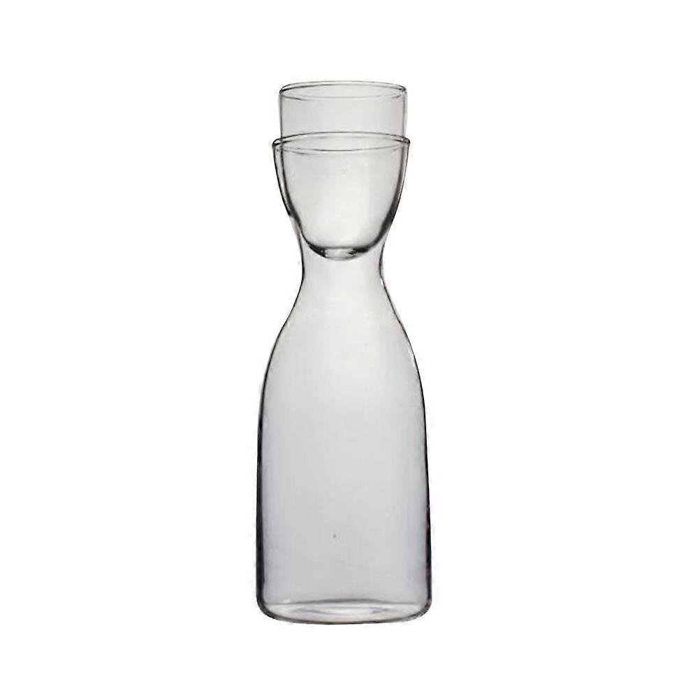 Milk Cup Glass Bottle Set for Drinking Use 3Sets Transparent Practical Teapot