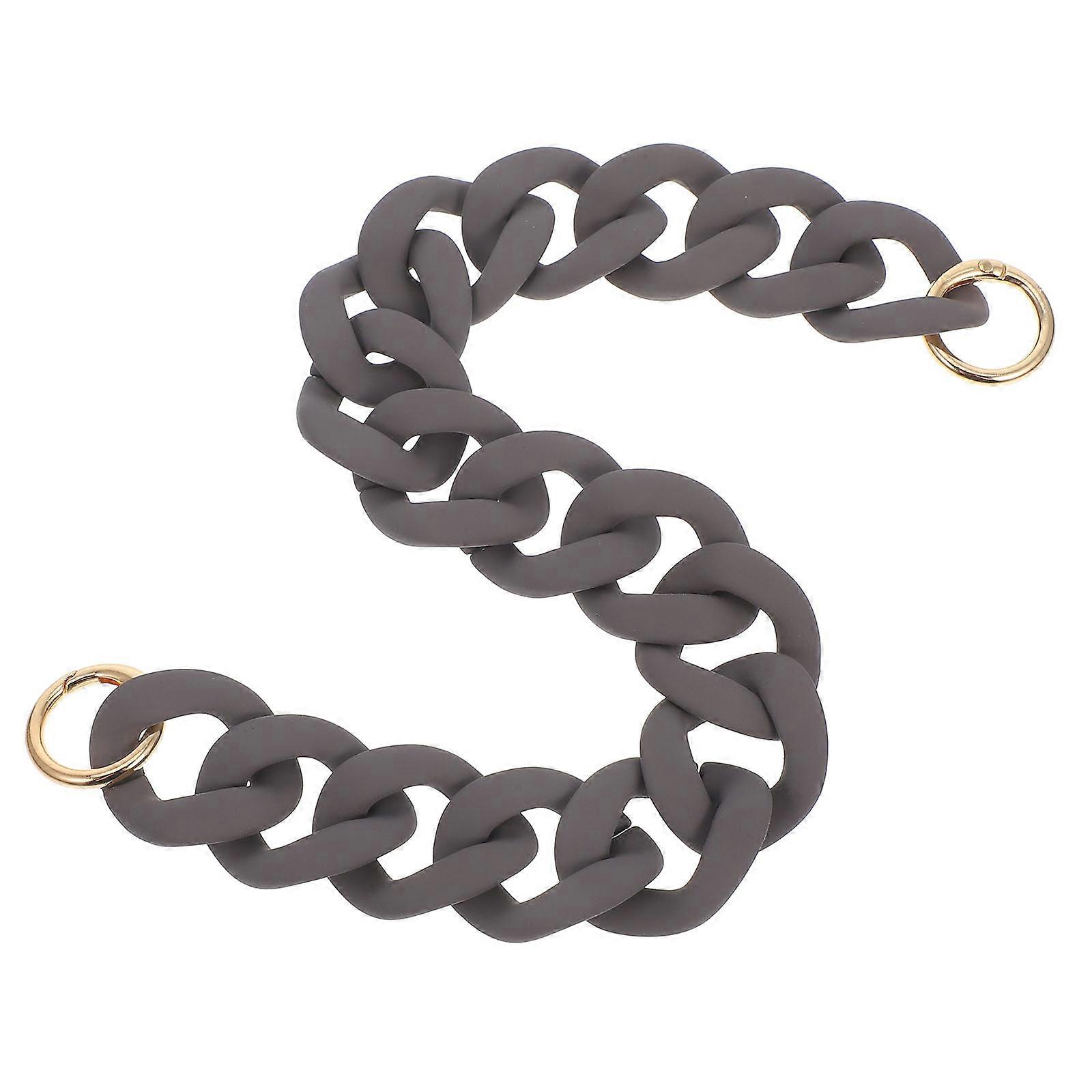 Chain Strap for Purse Large Flat Acrylic Handbag Strap for Shoulder