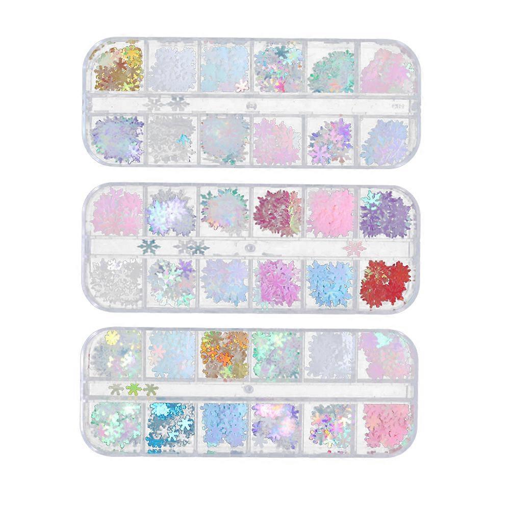 Manicure Sequins Manicure Decorative Sequins for Nail Art 9 Boxes