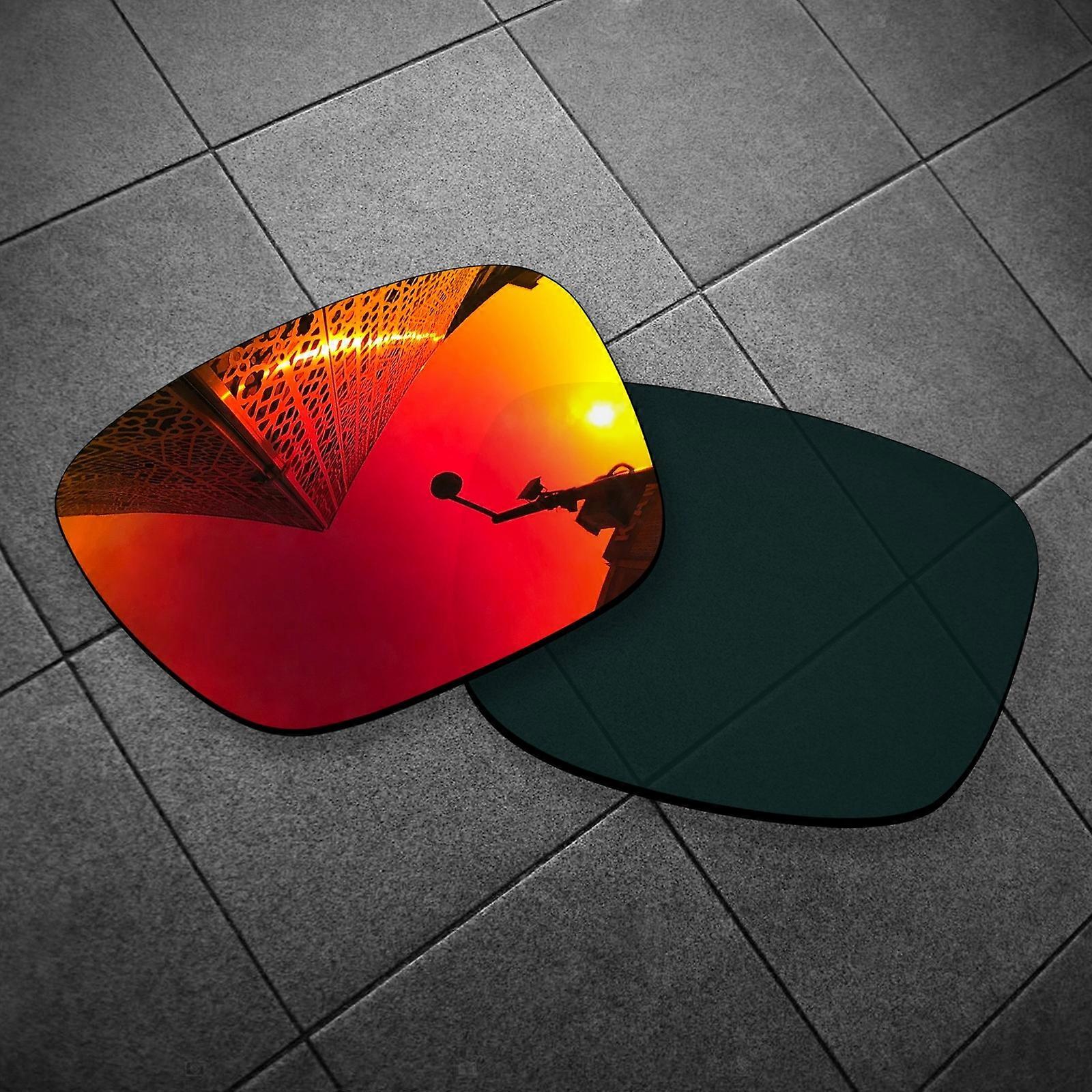 TheoCraft Orange Red Mirrored Replacement Lenses for-Oakley Sliver F POLARIZED