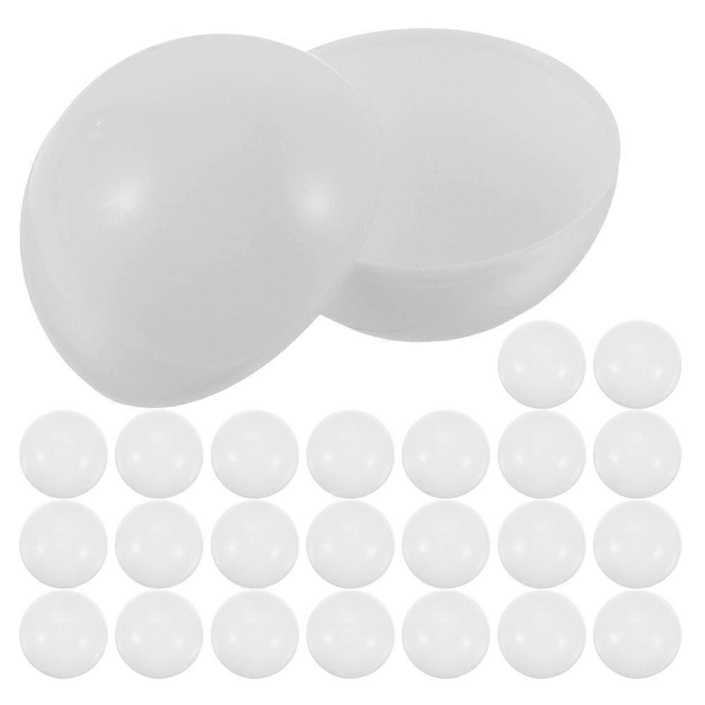 Reusable Openable Balls Raffle Balls for Activities 35 White PVC