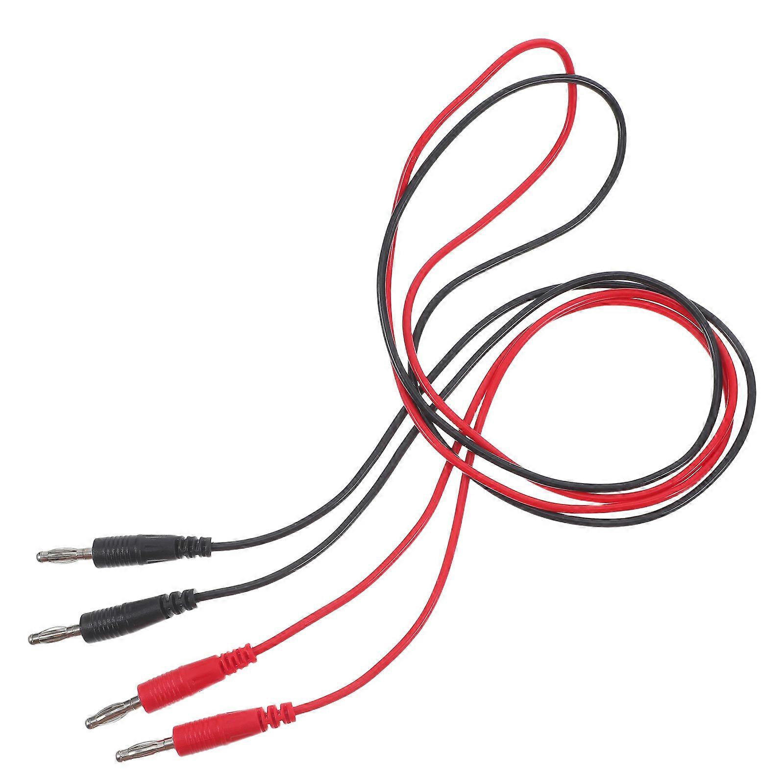 Multimeter Leads Connecting Cable Banana Plug Test Lead Kit Electrical Testing For Laboratory Use 2Pcs