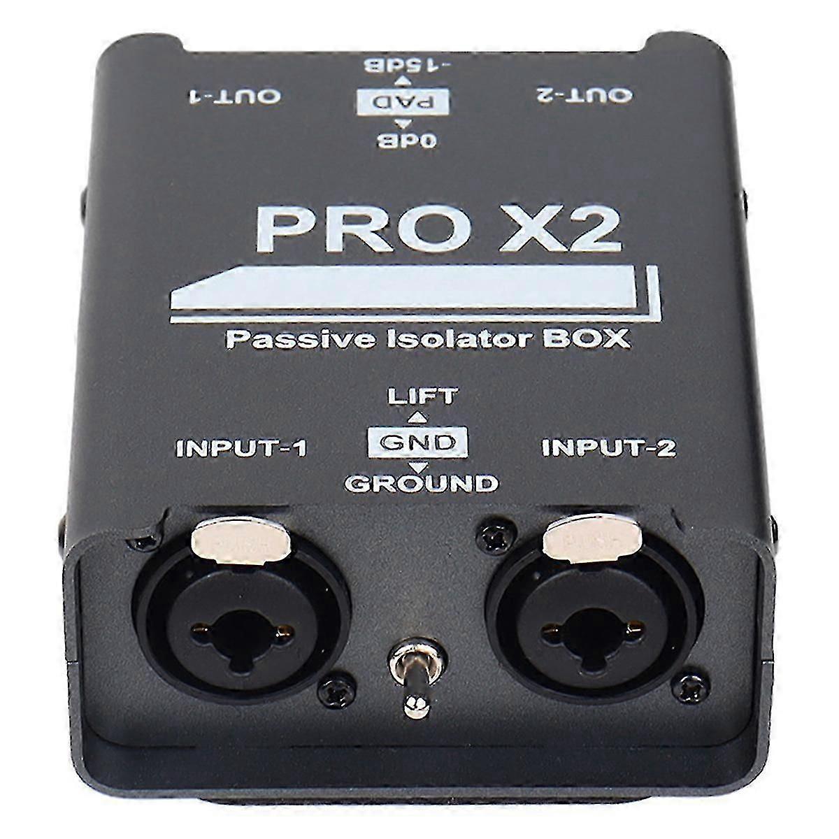 2-Way Audio Isolator, Audio Current Eliminator, XLR 6.5, Permalloy Isolator, Mixer Live Broadcas