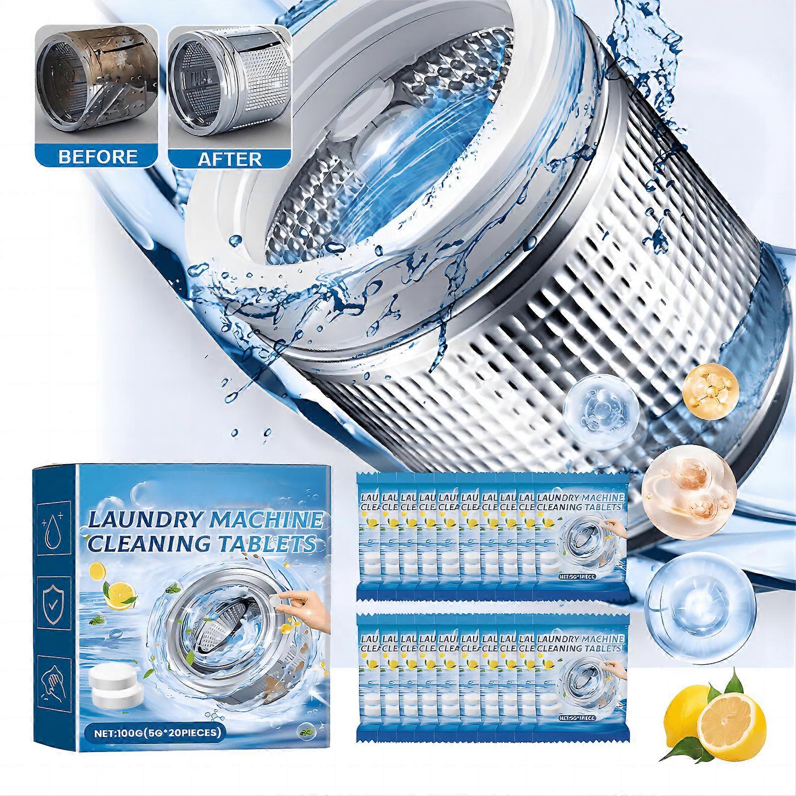 CHOII Washing Machine Cleaner, Compatible with Front & Top Loaders, Deep Clean Residue & Odor Eliminator, 6-Month Supply