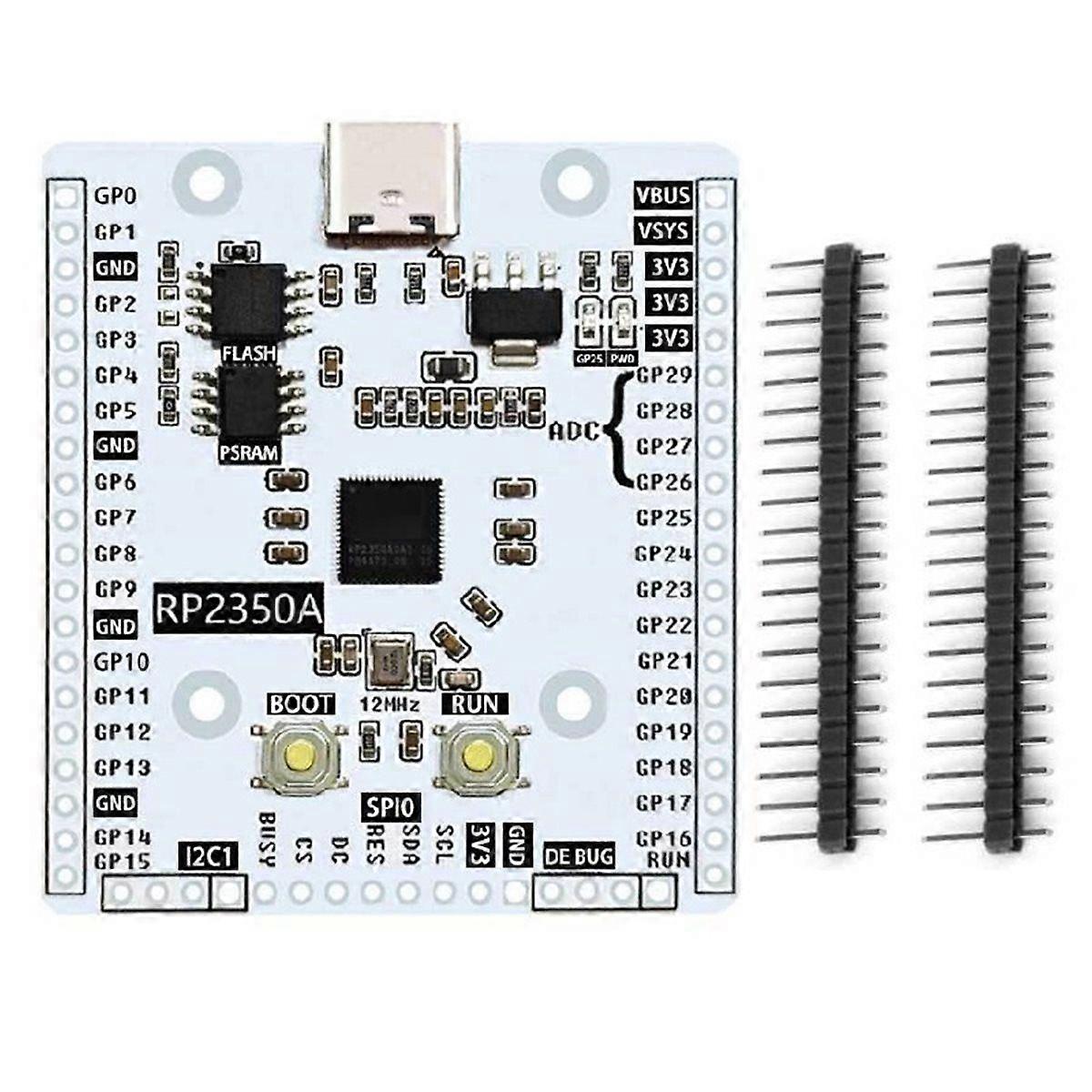For 2 RP2350A Development Board with RP2350-Linux PSRAM, USB-C Connectivity for Advanced Projects