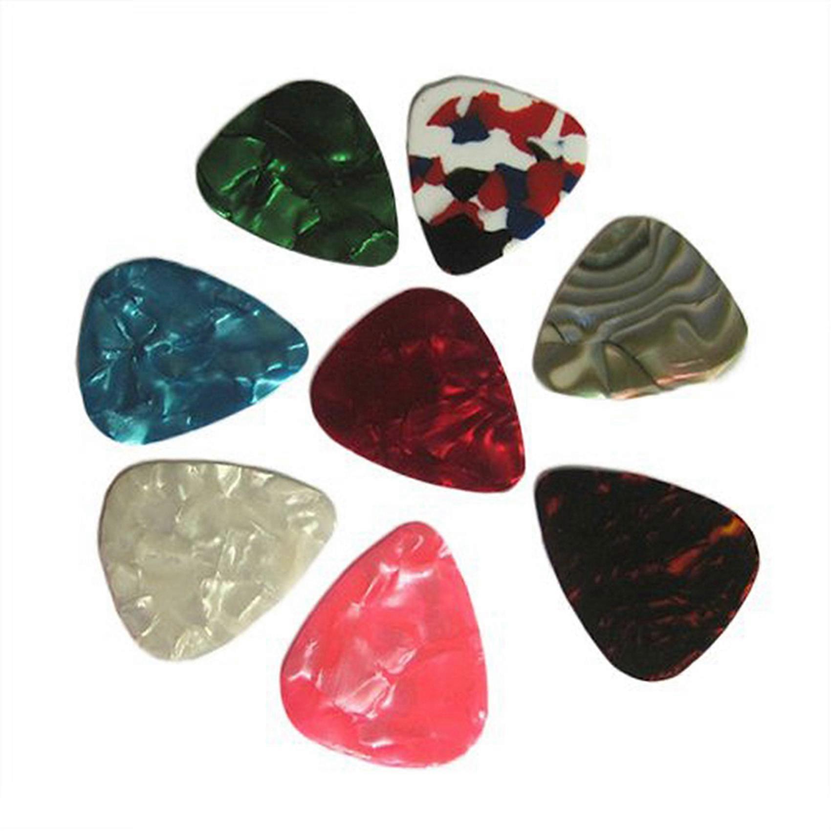 60pcs Thin Guitar Picks 0.46mm Random Colour