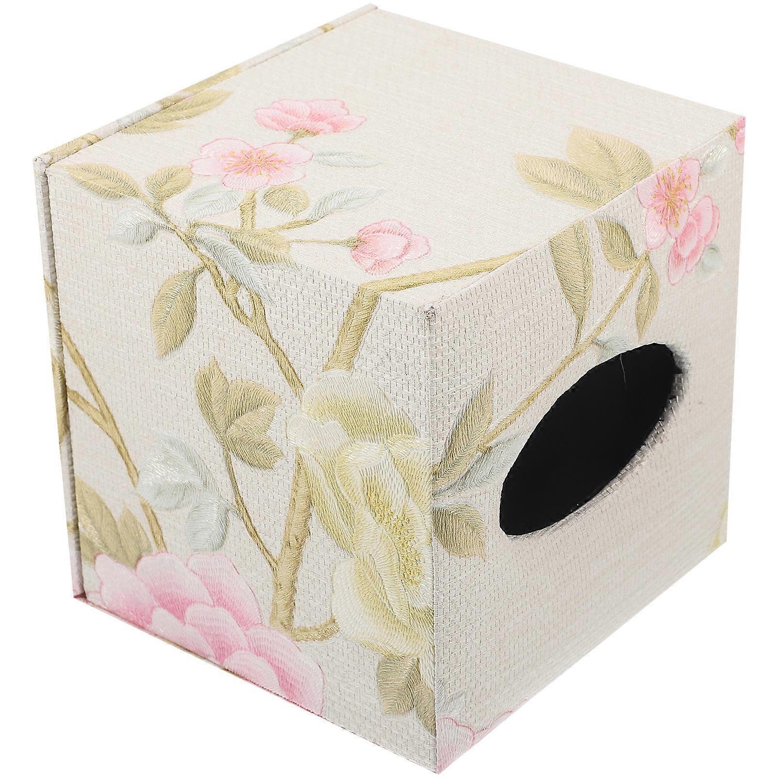 Decorative Office Tissue Storage Container Shape Hotel Use 1Set