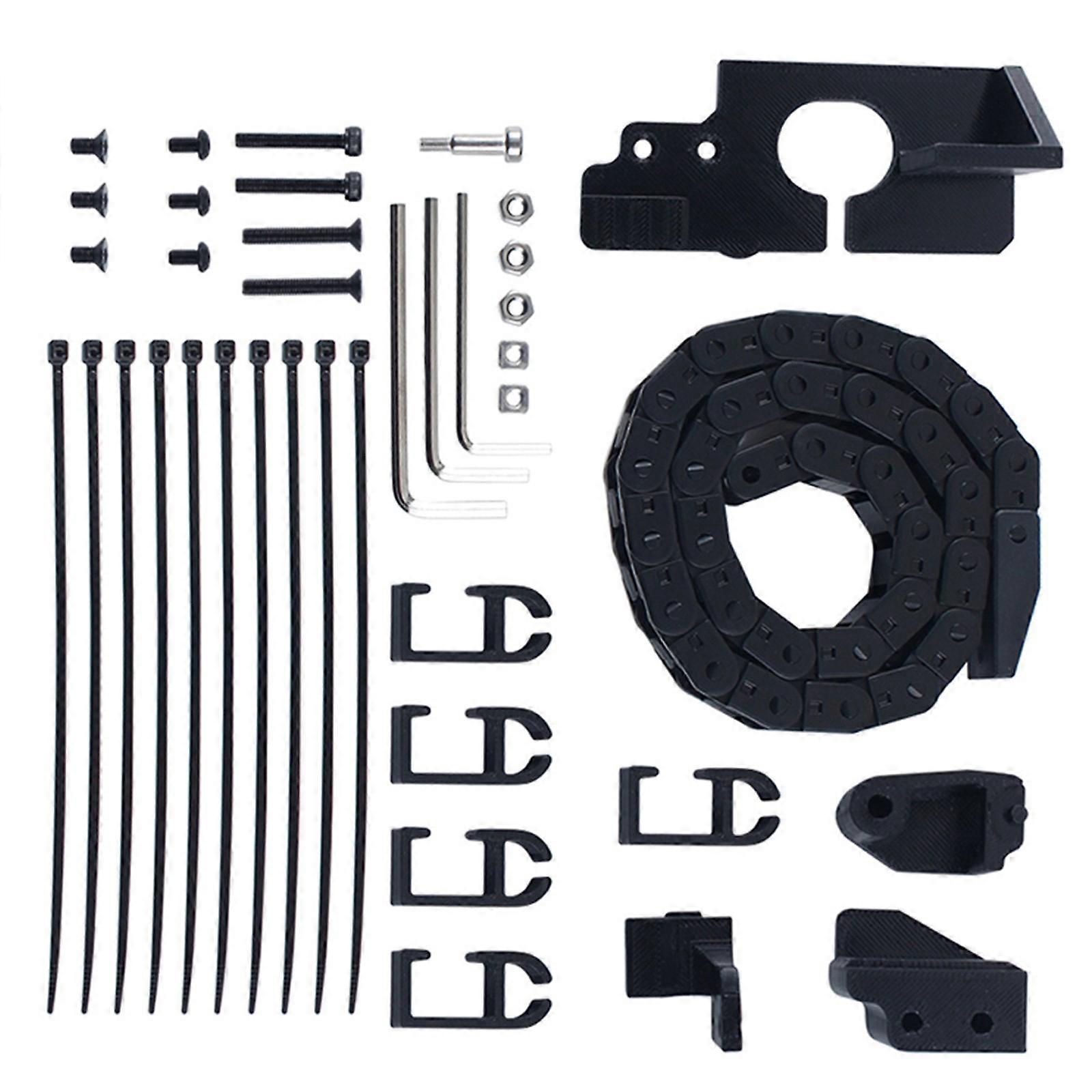 Flexible High Temperature Drag Chain Cable Open Type Wire Cable Chain for 5M Easy Assemble Replacement Multicolor