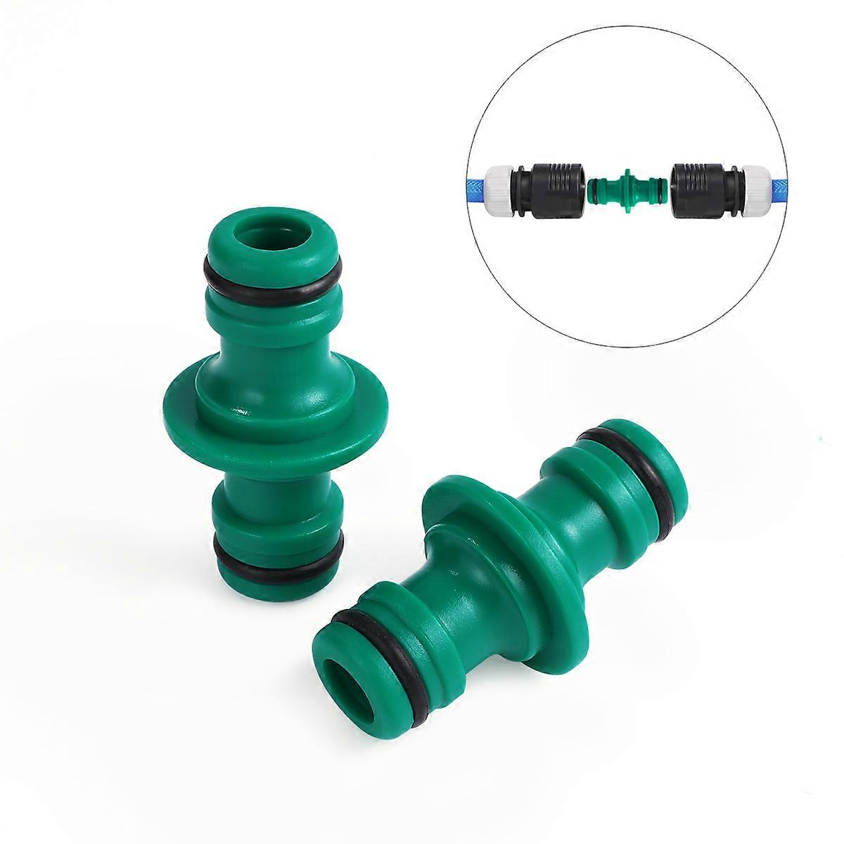 Ounona Two-Way Nipples Adapter for Garden Use Quick Coupling 2Pcs