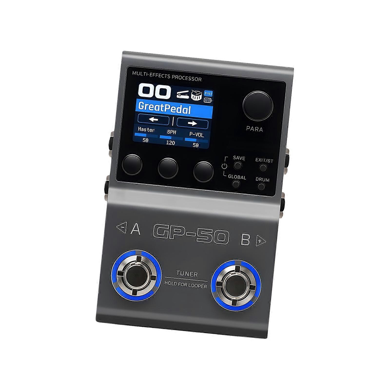 Steel Guitar Effects Processor Small Portable Guitar Effects Processor Quick Fixing Designs for Device Multicolor