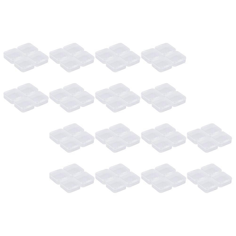 Transparent Plastic Boxes for Storage 16Pcs Beads and Earring Containers