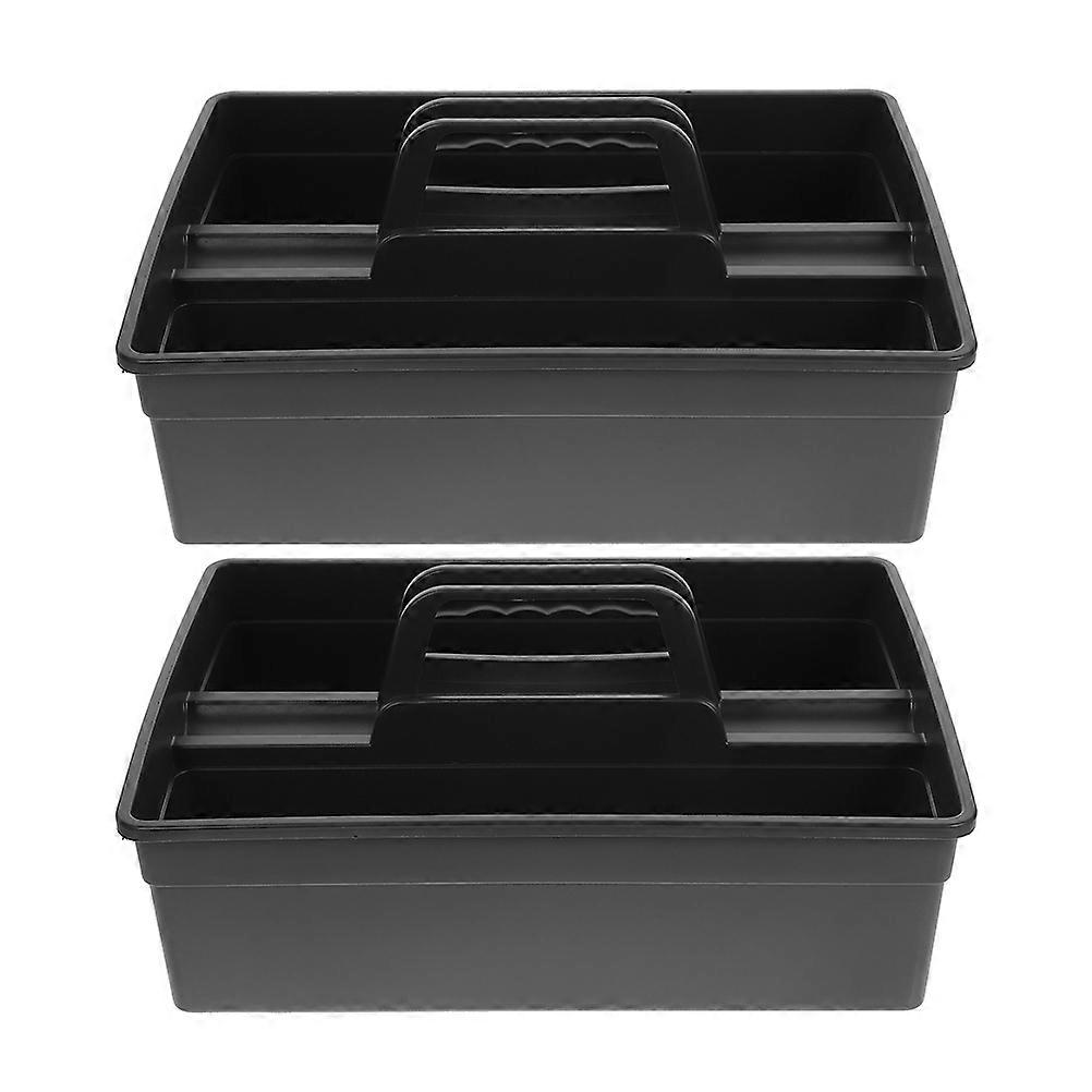 Plastic Cleaning Supplies Basket for Efficient Storage 2Pcs Handheld
