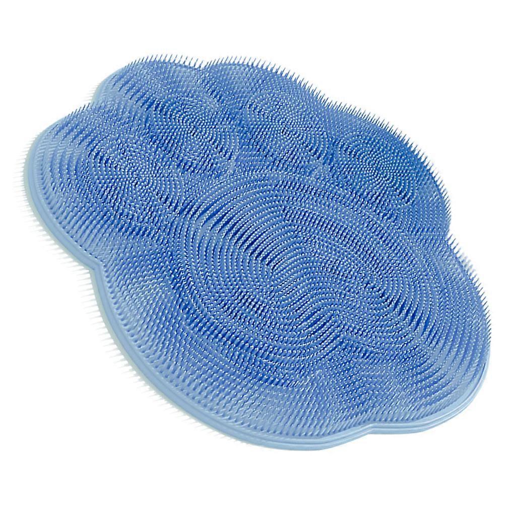 Wall Mounted Back Scrubber for Bath with Silicone Anti-Slip Mat