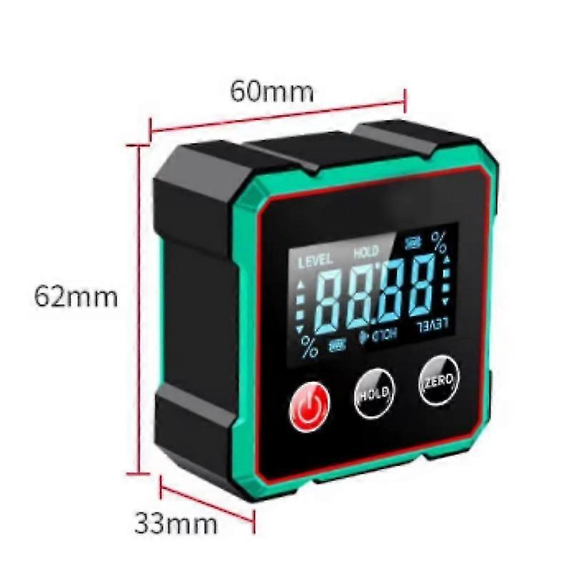 Magnetic Digital Angle Finder with LCD Display, Dual Mode, TypeC Rechargeable Level Gauge