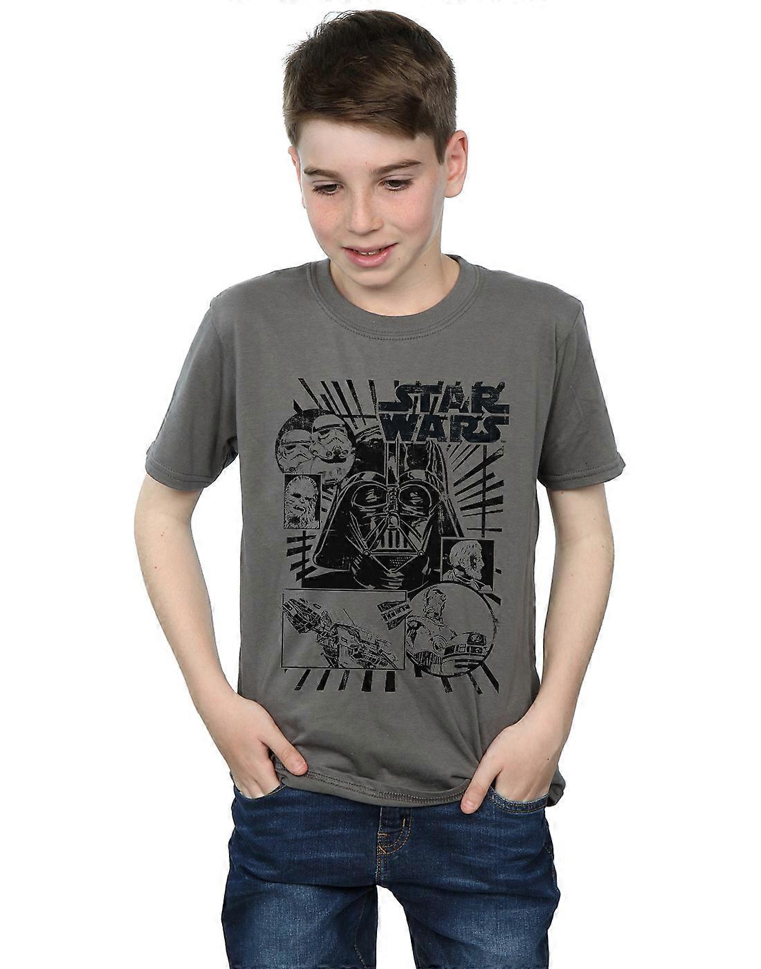 Star Wars gutter Darth Vader Montage t-skjorte