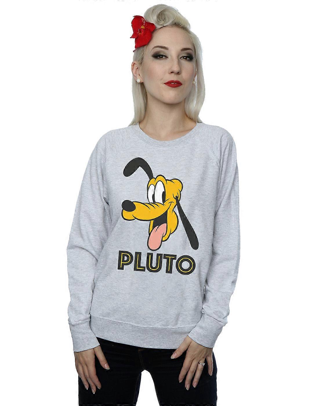 Disney Women's Pluto Face Sweatshirt