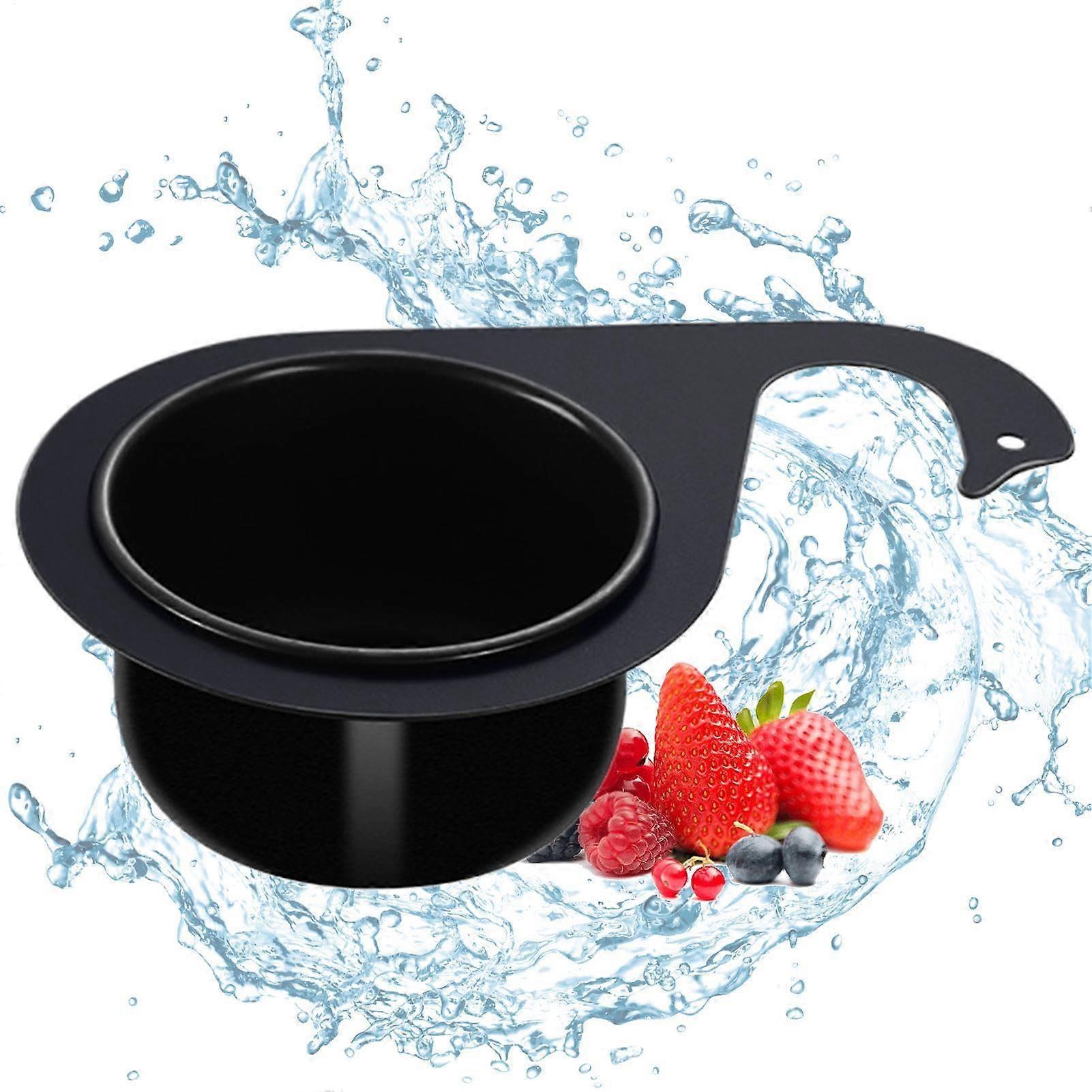 Kitchen Sink Strainer Stainless Steel Triangular Corner Basket Black Swan Design Rustproof