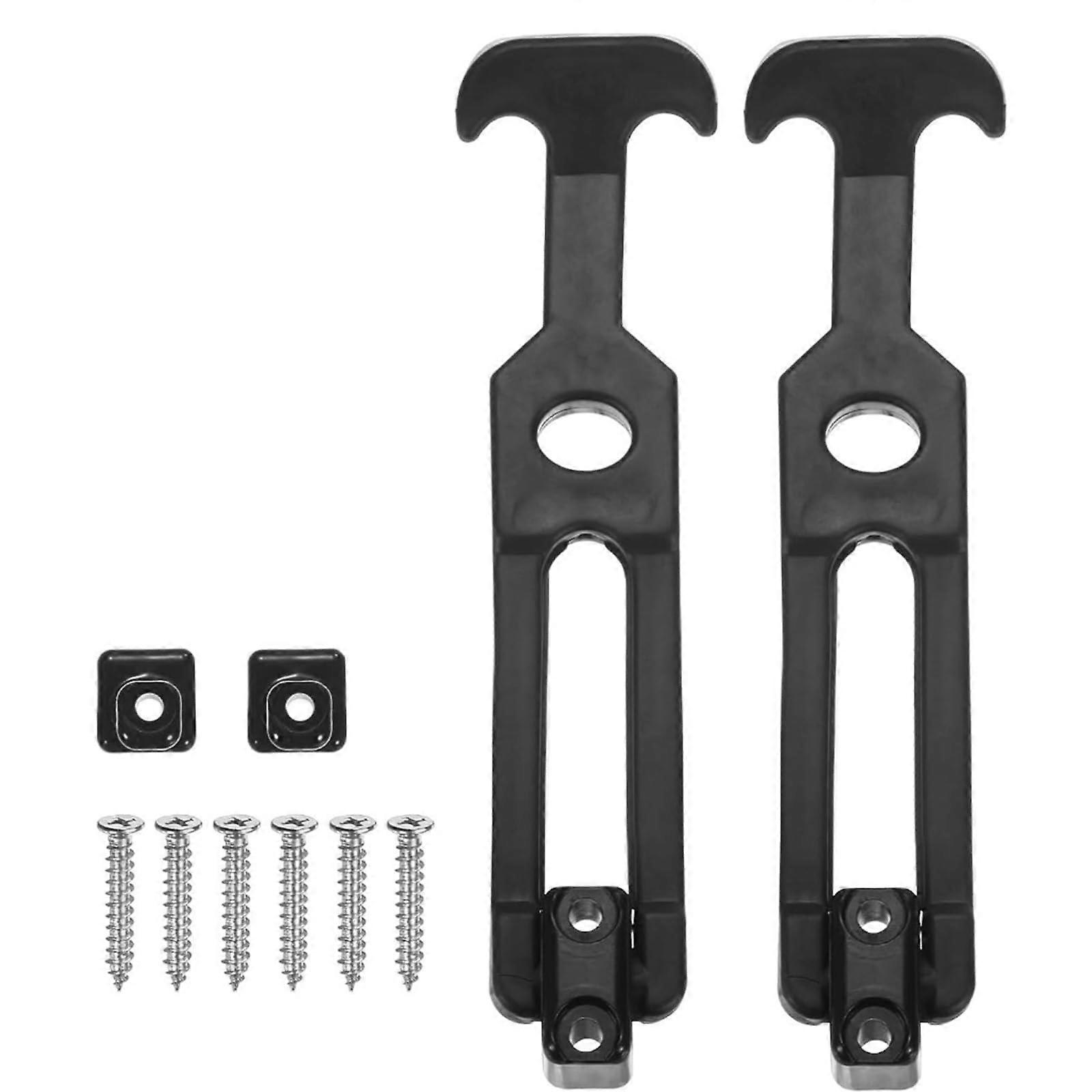 2Pcs Shock Absorbing Rubber T Handle Latch with Screws Heavy Duty Toolbox Draw Latch