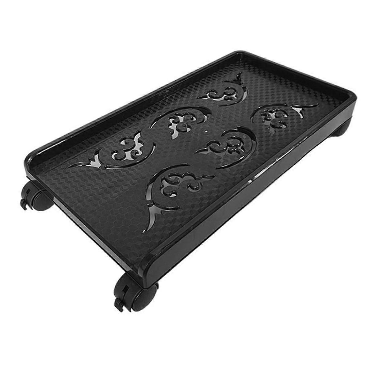 Computer Tower Stand with Wheels, Adjustable PC Tower Holder for Improved Airflow and Stability