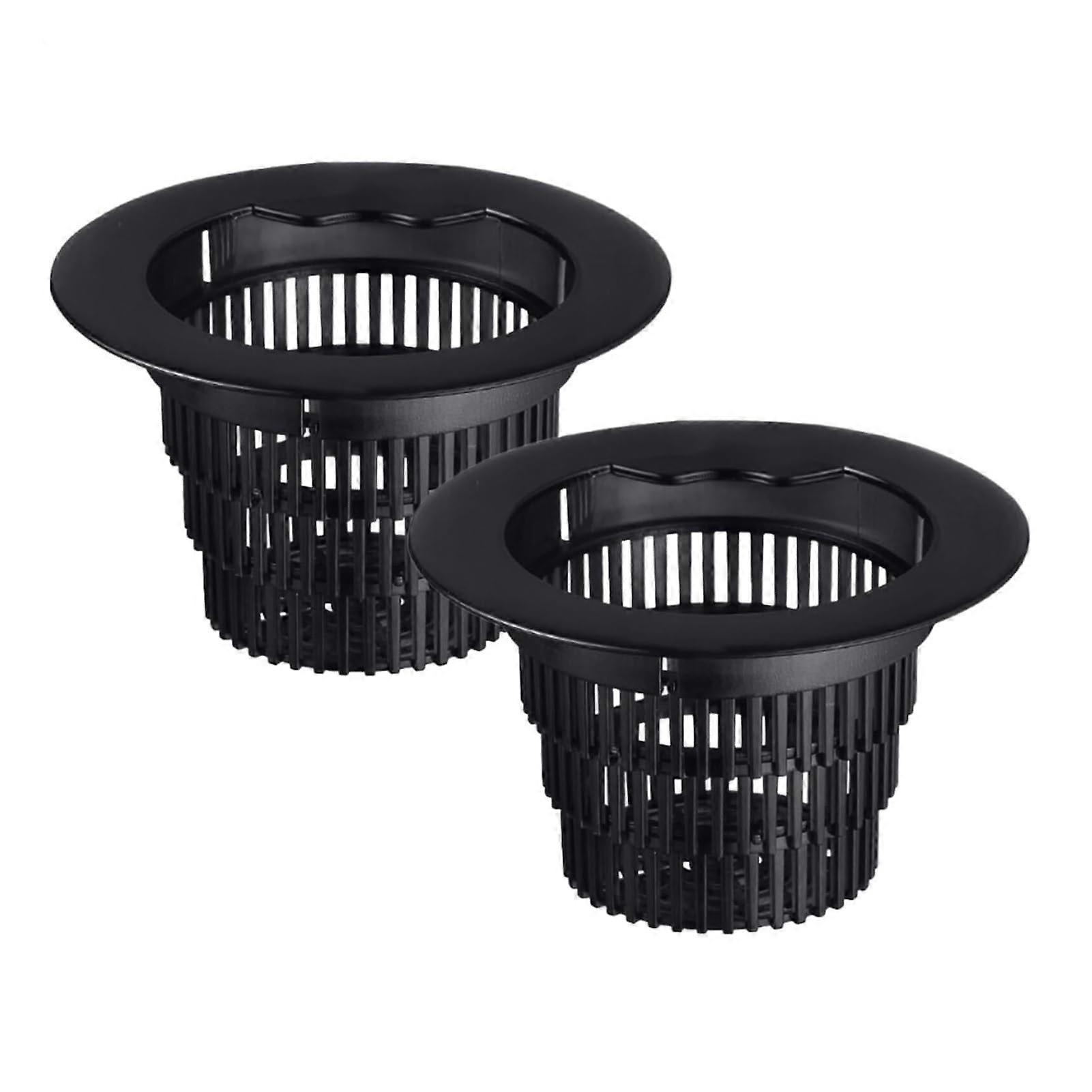2Pack Adjustable Telescopic Kitchen Sink Strainer Basket with Stopper Plug, AntiClog FastFlow Drain