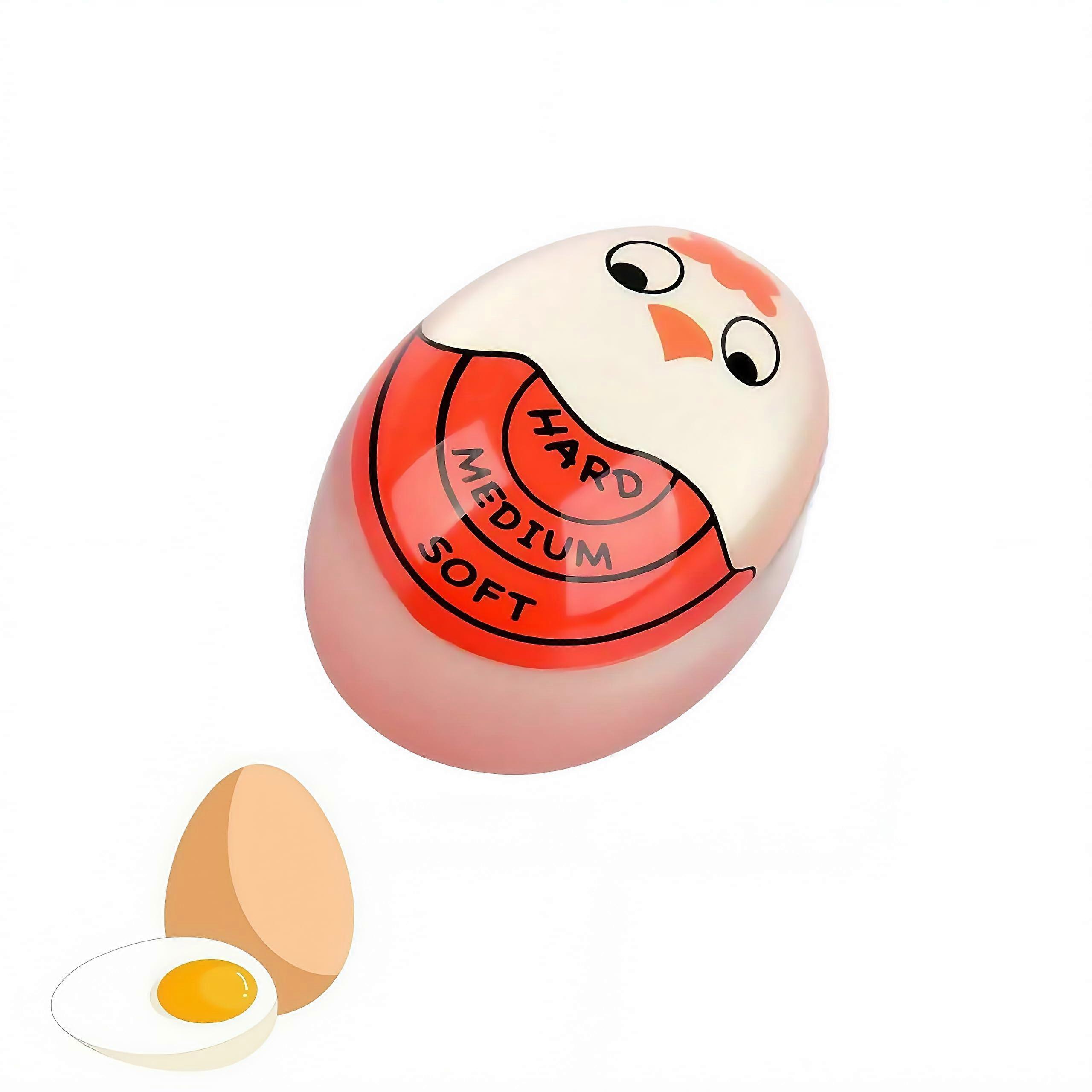 Egg Timer with EasyRead Color Change for Soft Medium Hard Boiled Eggs, BPA Doneness Indicator