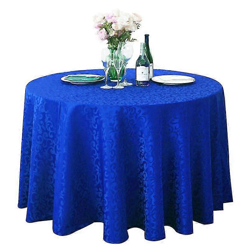 Tablecloth Tear Resistant No Fading Polyester Washable Round Tablecloth for Kitchen