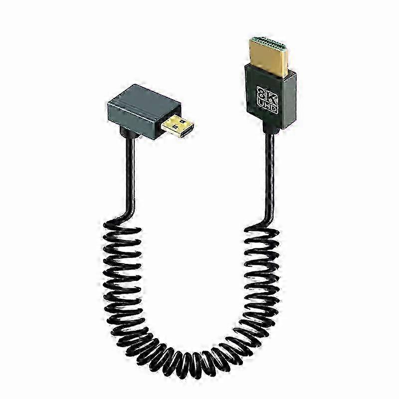 8K 60HZ HDMI 2.1 Spring Cable 0.5m Length