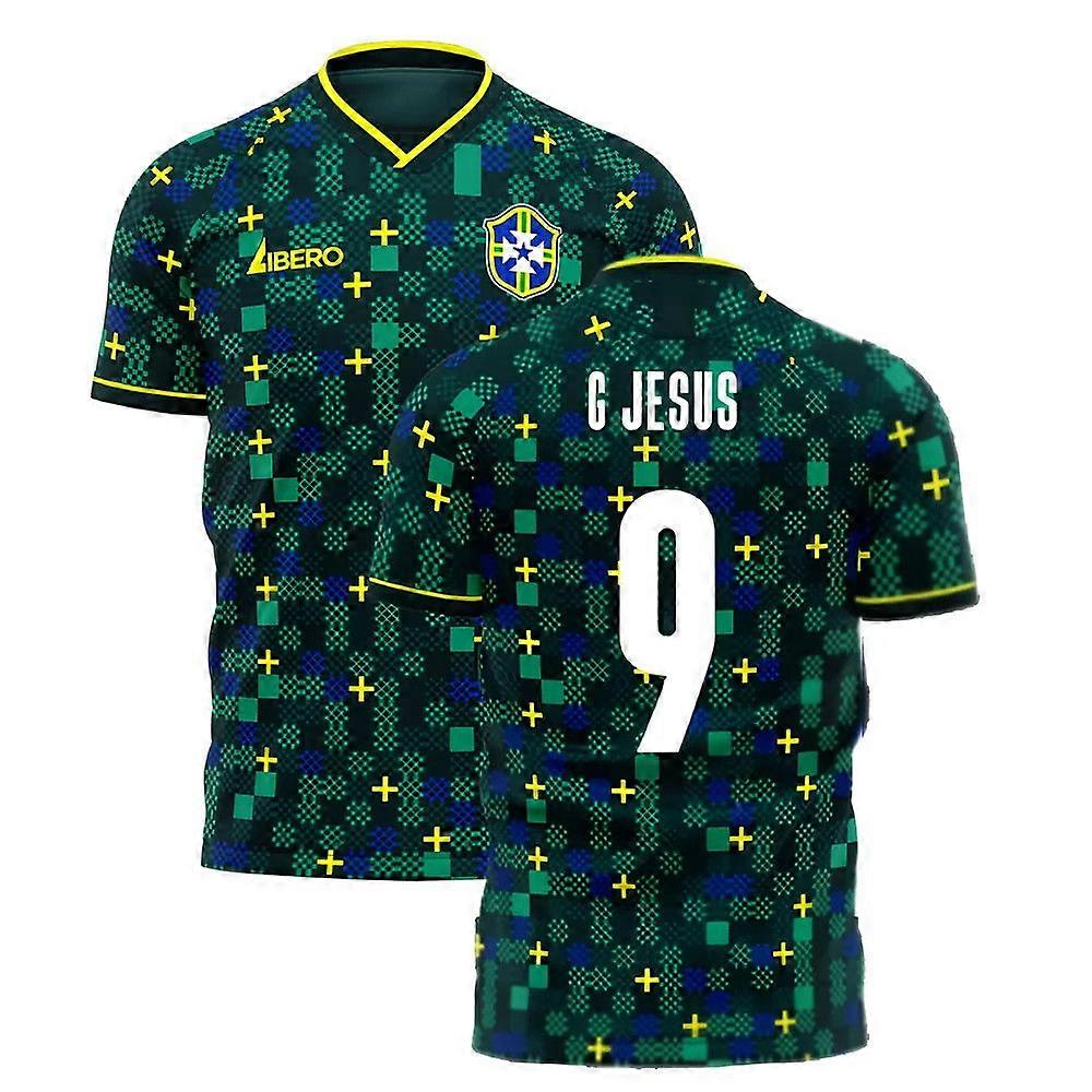  Brazil 2025-2026 Third Concept Football Kit (Libero) (G JESUS 9)