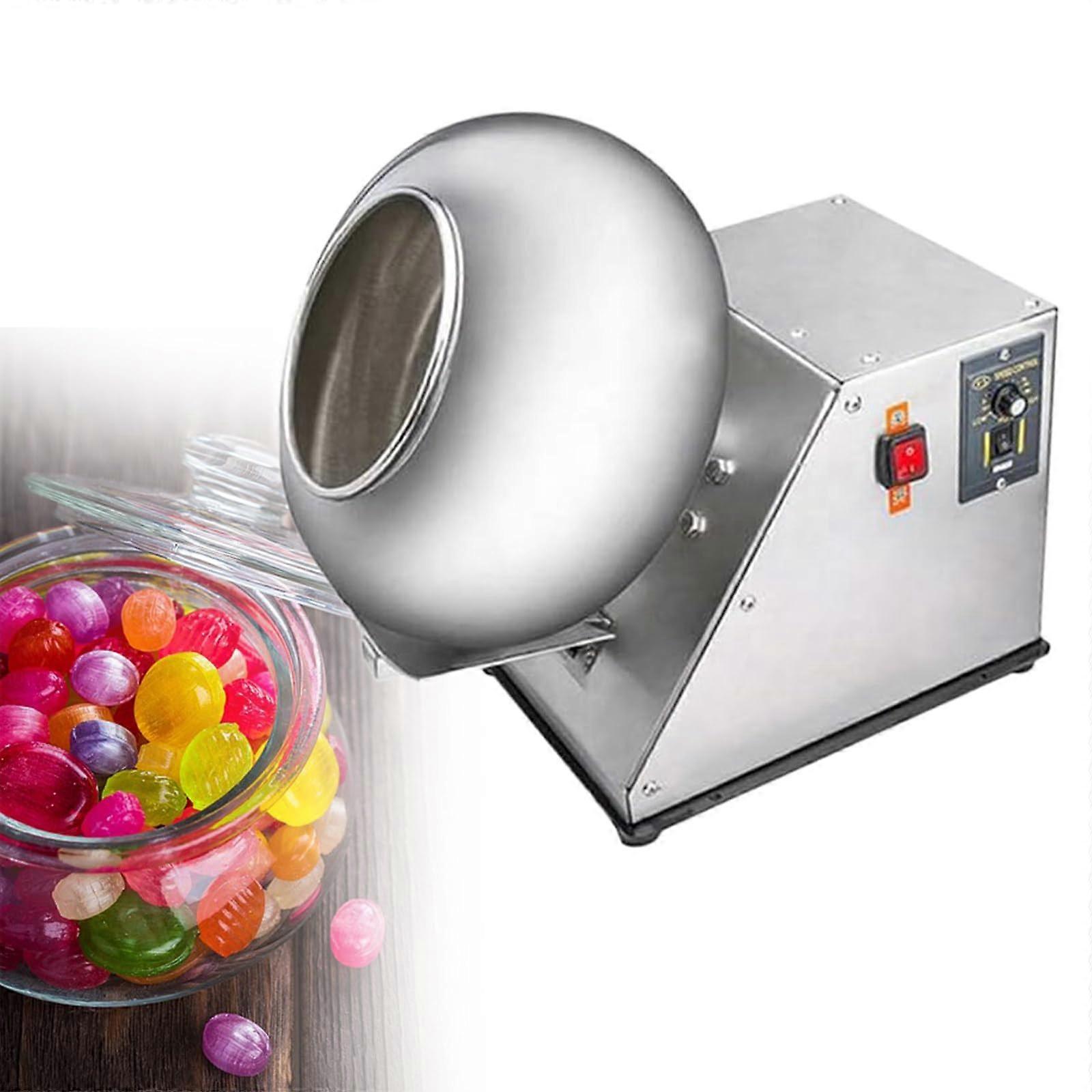 Commercial Electric Candy Coating and Polishing Machine 110V with Large Capacity and Drying Function