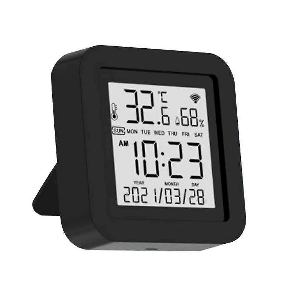 S09 Smart WiFi 3 in 1 Temperature Humidity Sensor with Universal IR Remote and LCD Display