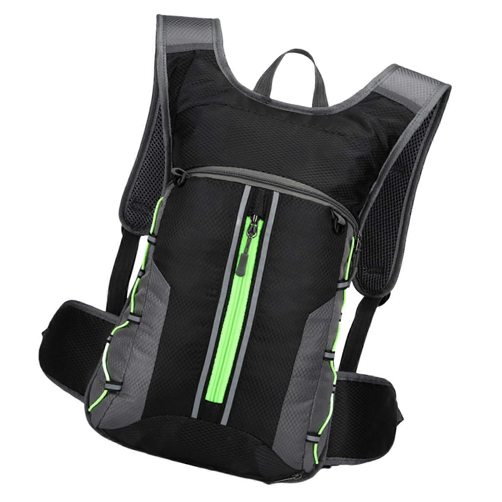 Hydration Backpack with Water Bladder, Waterproof Cycling Daypack with Reflective Safety Strips