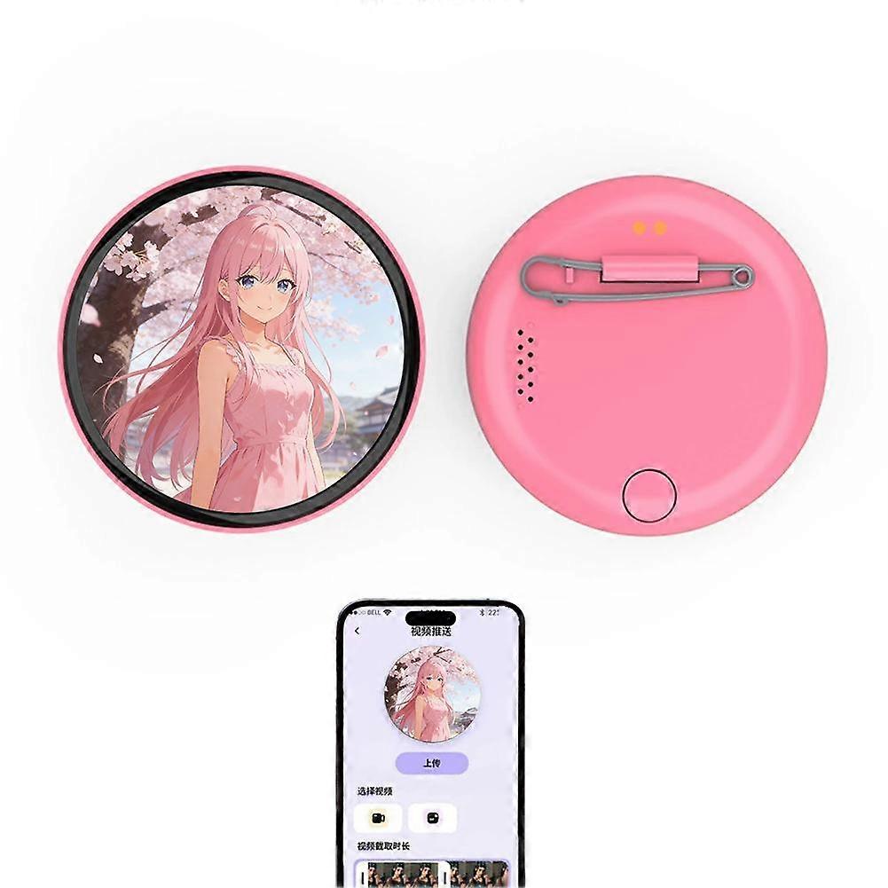 Electronic Display Badge Bluetooth Upload Video Image Touch Control