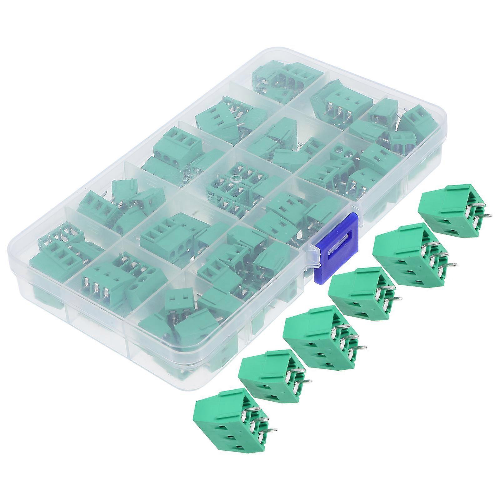 Screw Type Terminal Block Connectors Versatile Use Small Compact Size For Electrical Equipment 80Pcs