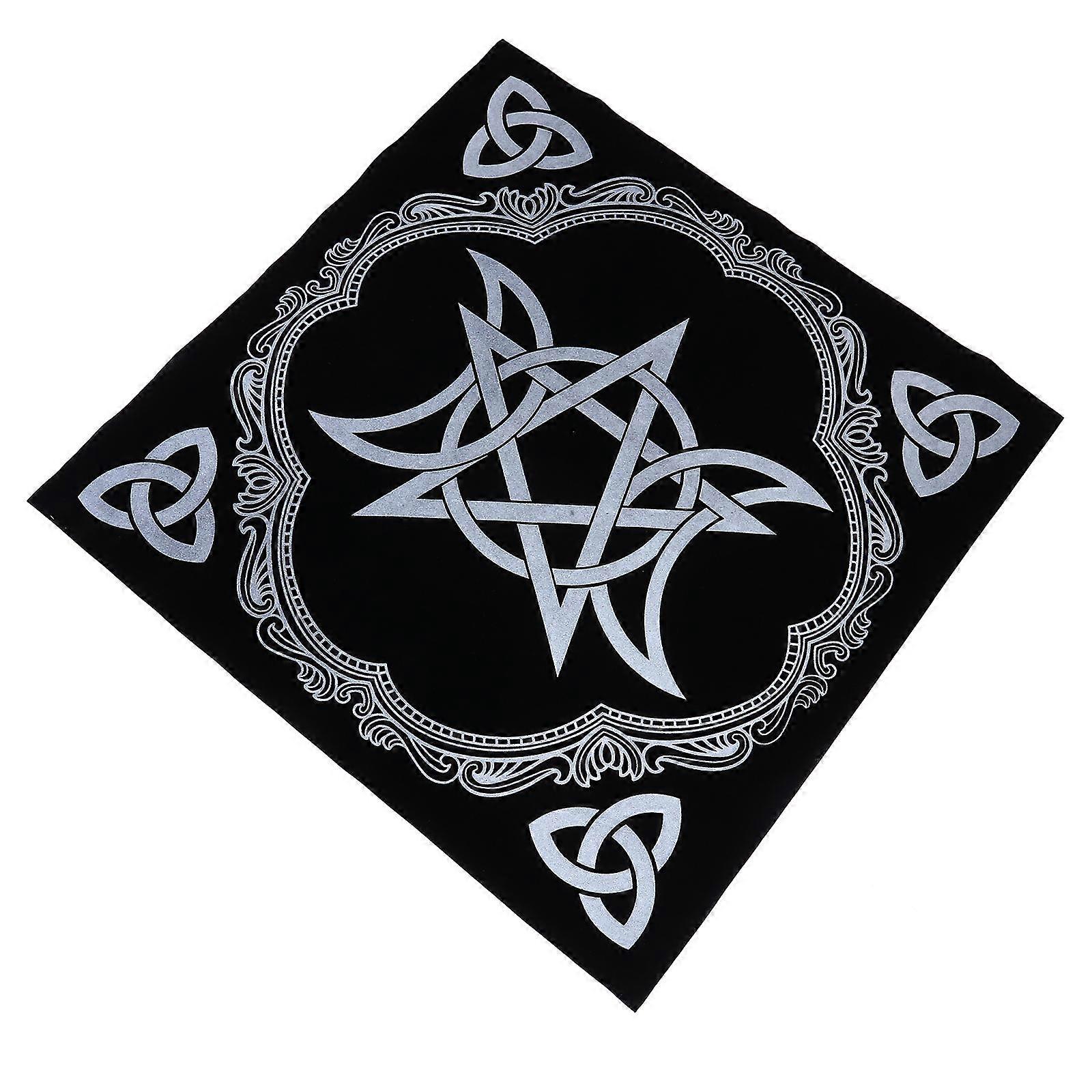 Tarot Divination Table Cloth for Party Games 3Pcs Black Set