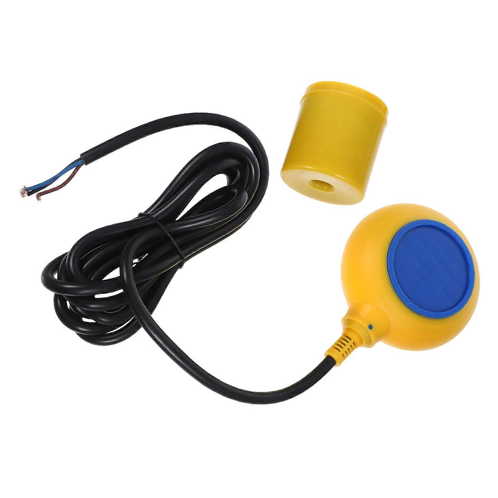 Water Level Controller Float Valve for Submersible Pumps Blue Plastic for 1 Set