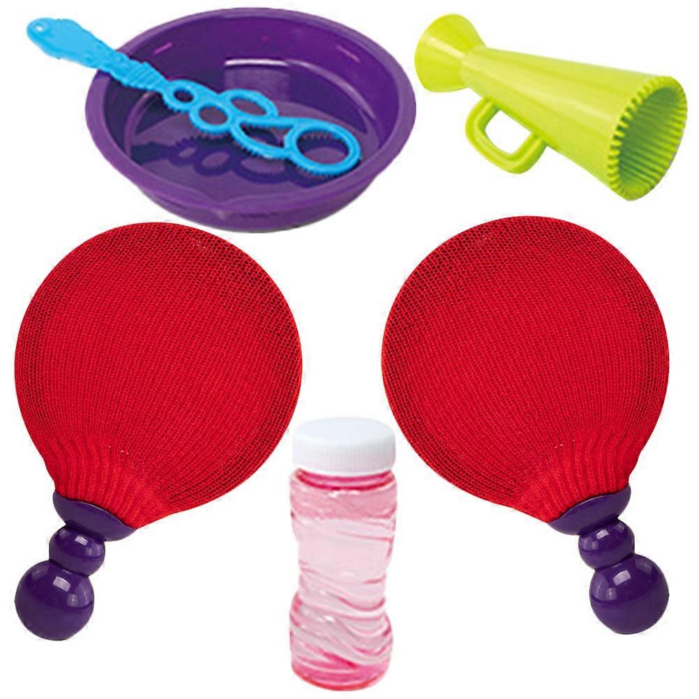 Bubble Racket for Kids Outdoor Play Bubble Making Toy Set 1Set