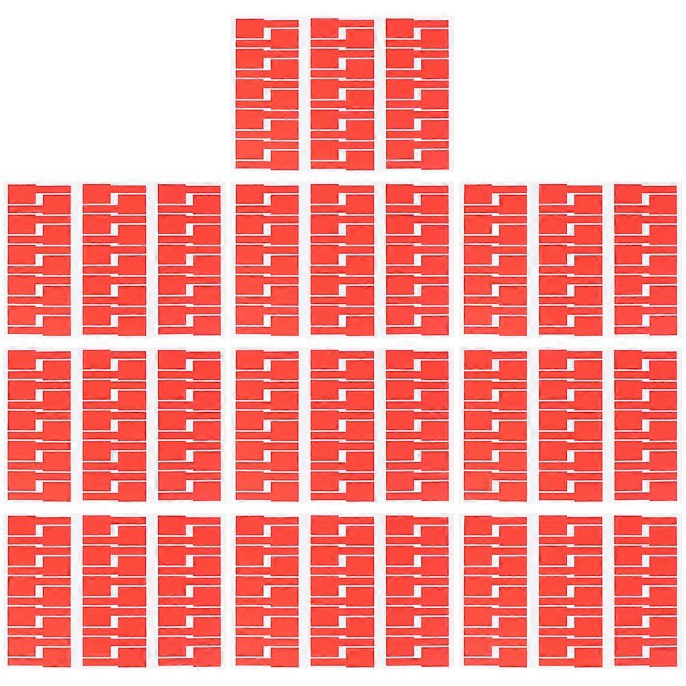 Identification Tags Red Sticker for Cable Management 10Pcs