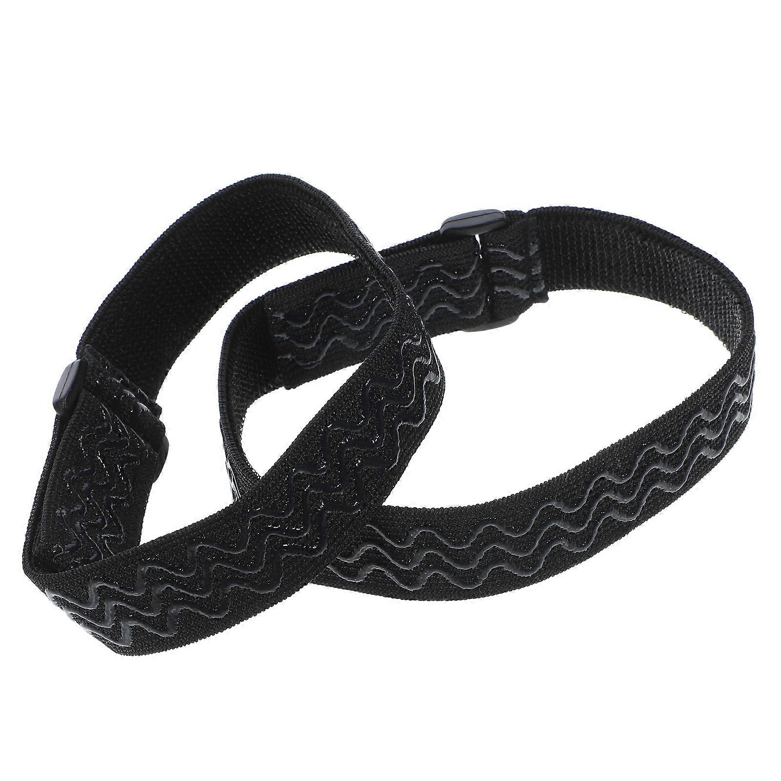 Boot Straps With Hook And Loop Fastener 2Pcs For High Boots Wearers During Outdoor Activities Black Material