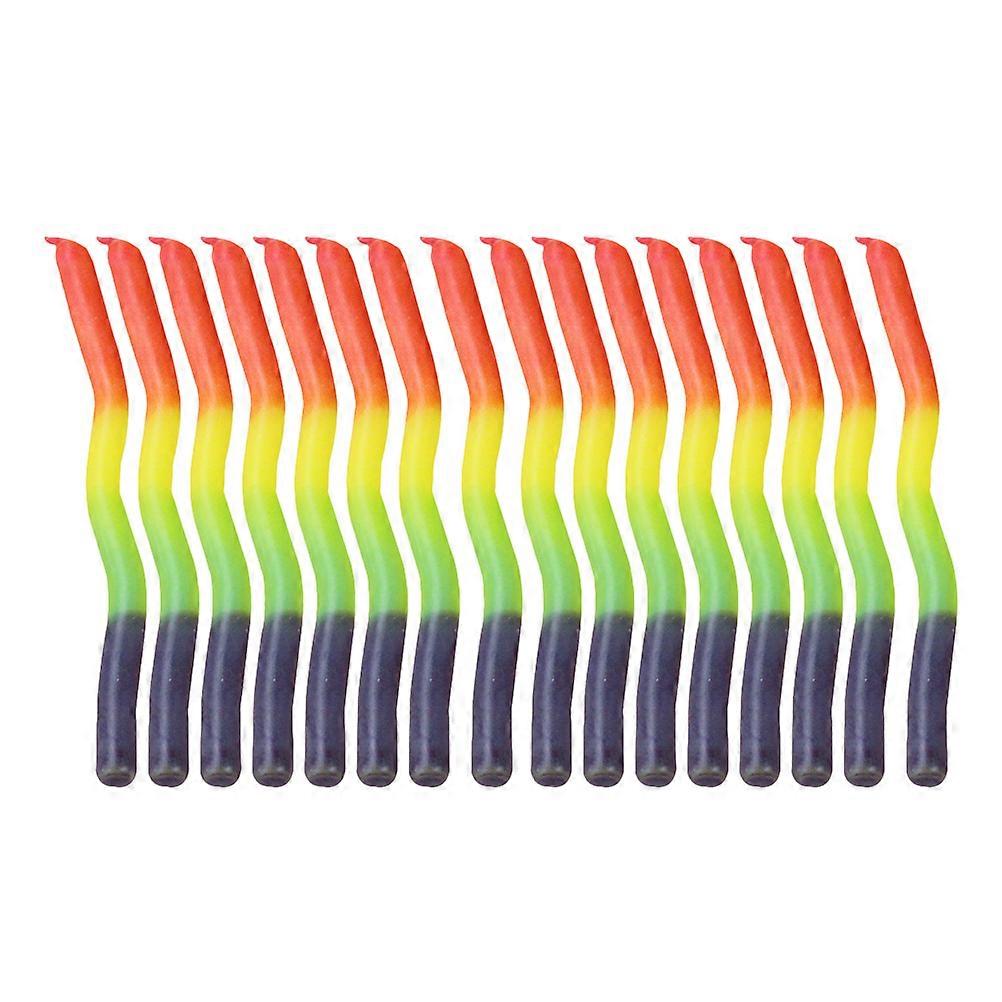 Multi Colorful Birthday Candle Decorations Rainbow Candles Set 16Pcs