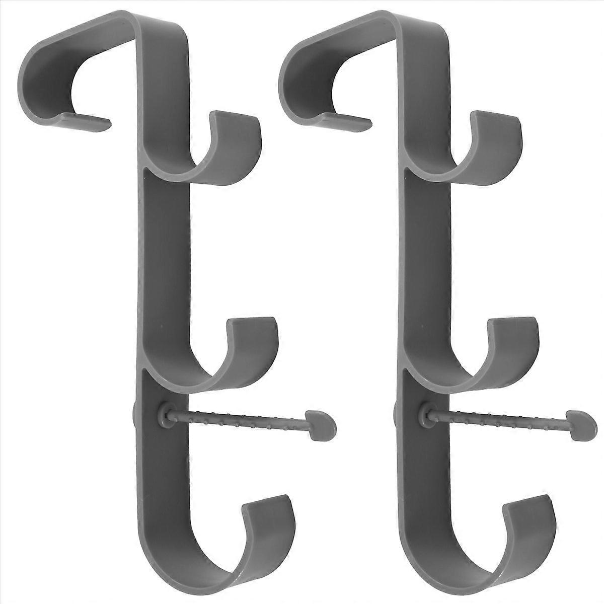 Adjustable Pool Leaf Skimmer Net Holder Ground Pools Pole Hanger Grey