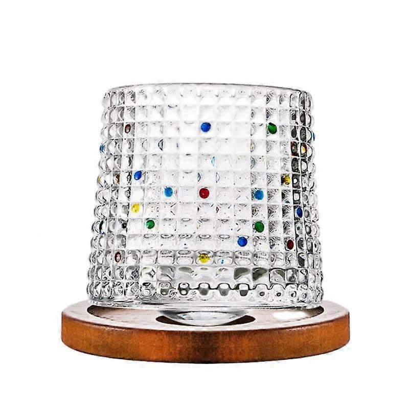 Rotating Whiskey Crystal Glasses