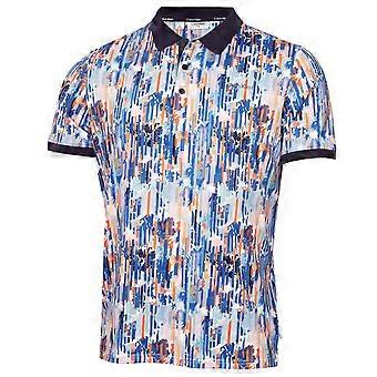 Calvin Klein golfpolo met glitchprint van technisch stretchmateriaal voor heren